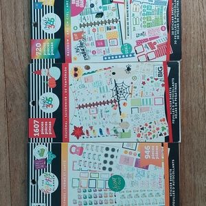Lot of 3 Happy Planner Sticker Books